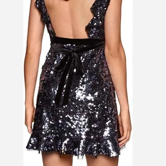 Free People Sequin Mini Dress - 6 - Picture 3 of 16